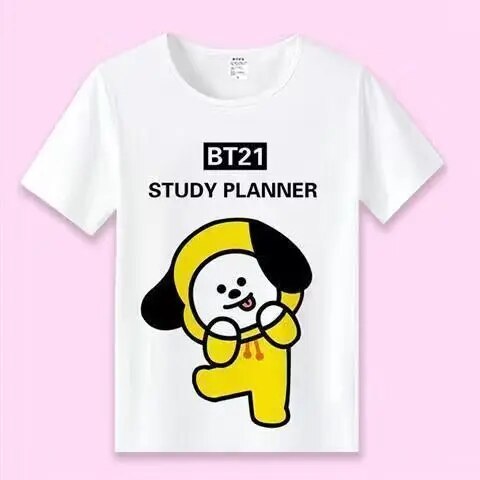 Bangtan21 Characters White Shirt