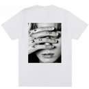 Bangtan Boys Jungkook Schwarz-Weiß-Design-Shirt