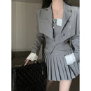 Korean Grey 3-Piece Formal Set for Women