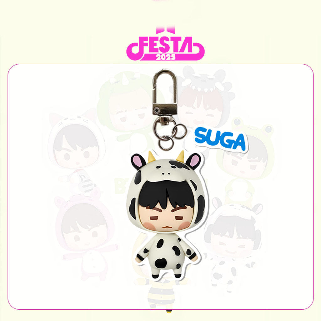 Bangtan 2025 FESTA Mini Members Cartoons Keychain