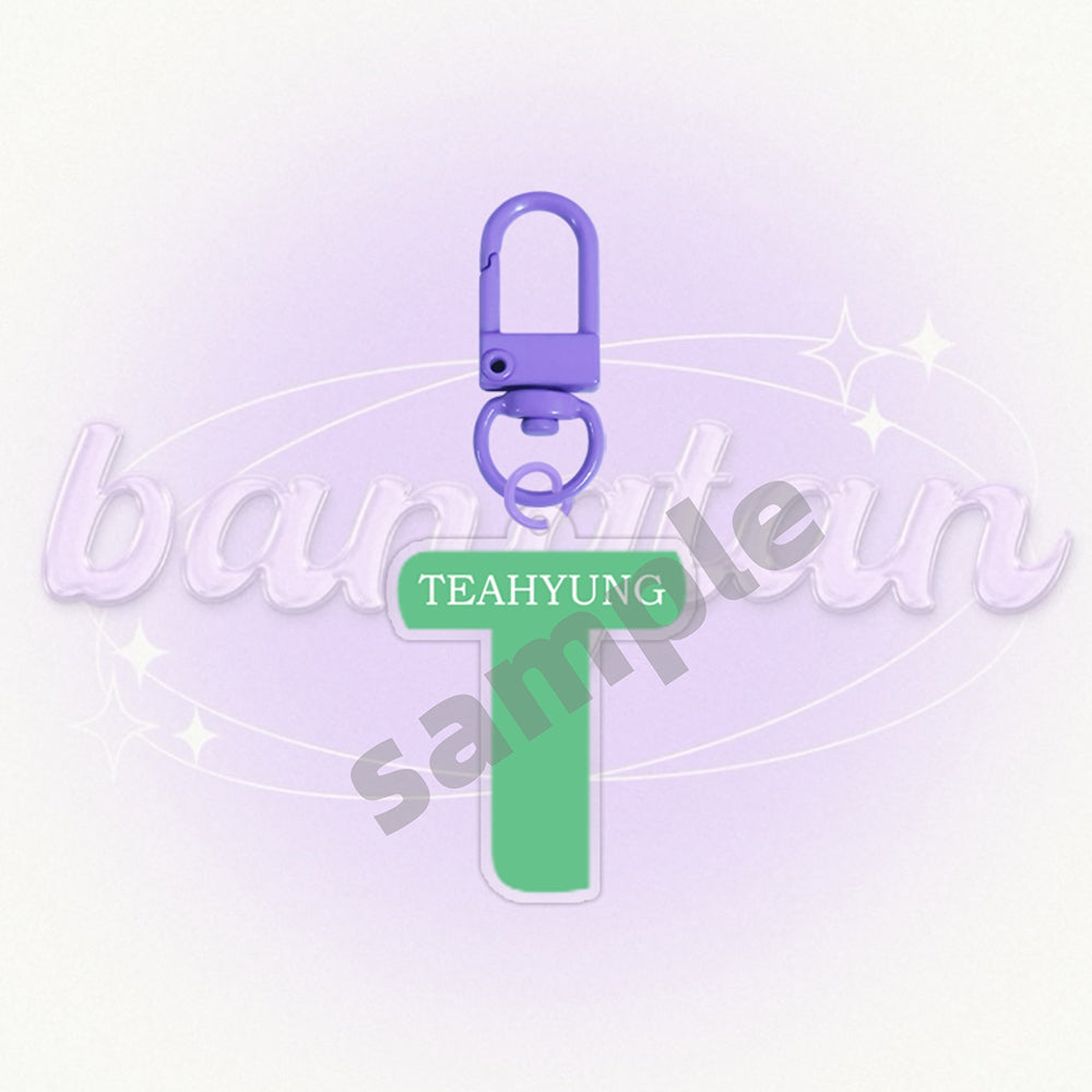 Bangtan Boys 2026 Letter Names Colorful Keychain