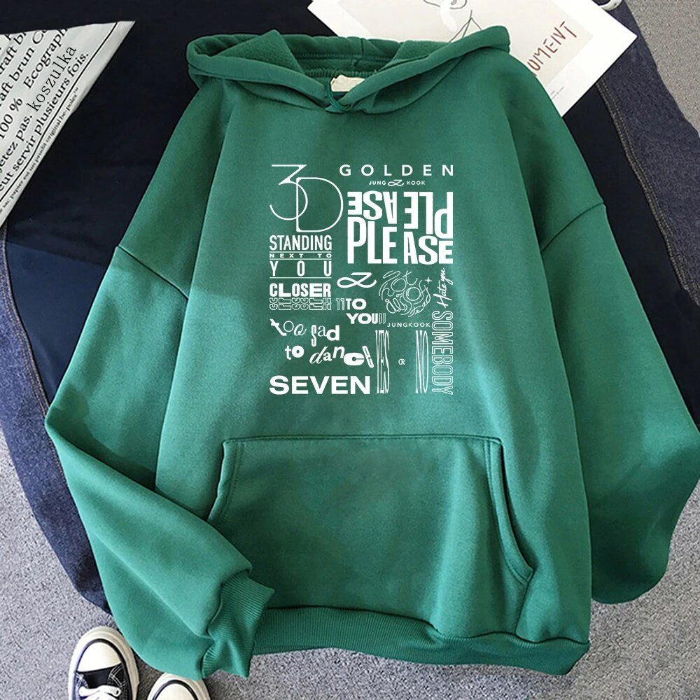Jungkook New Album Golden 3D Seven Hoodie Sweatshirt