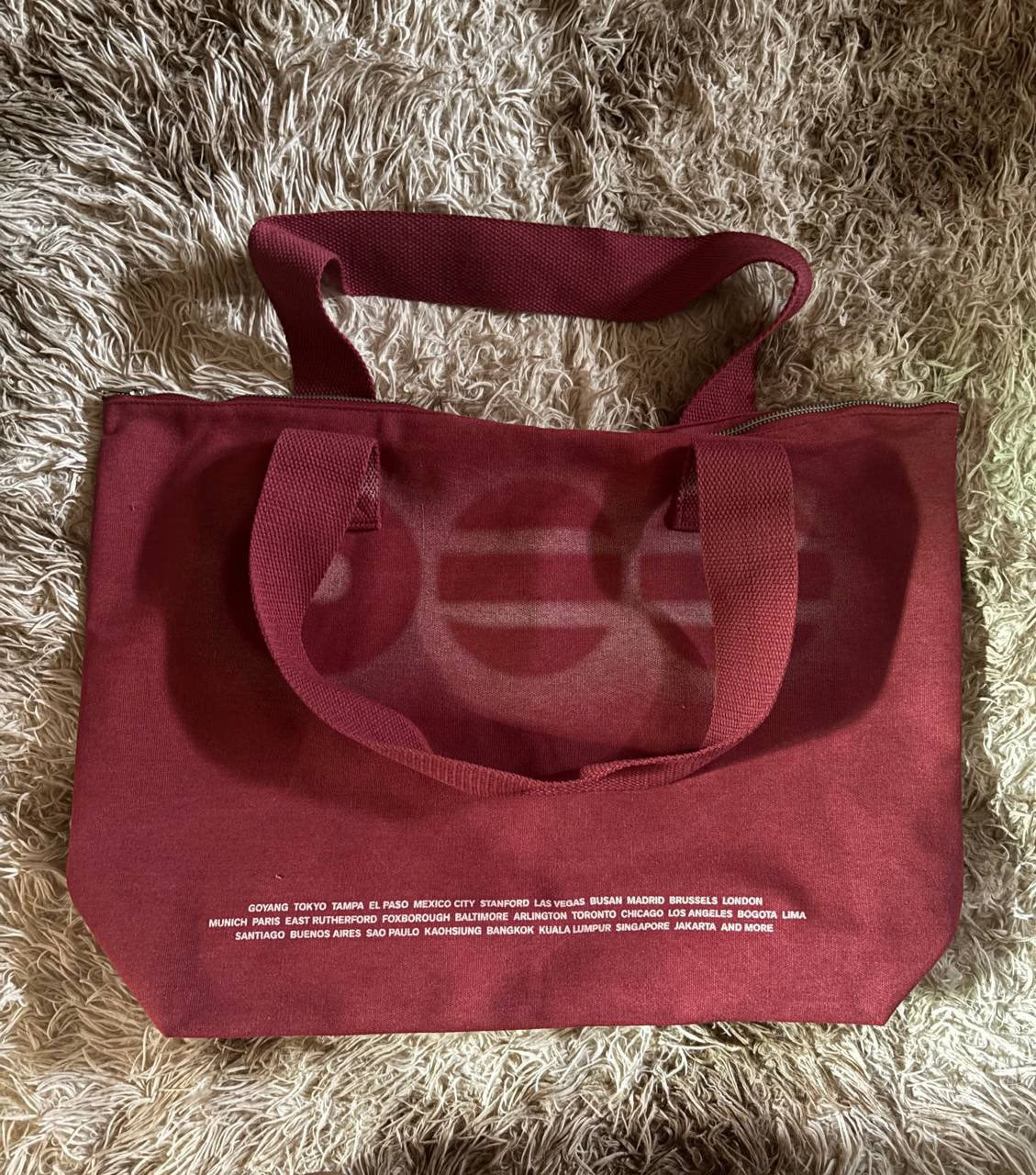 Bangtan Boys Arirang World Tour Red Shoulder Tote Bag