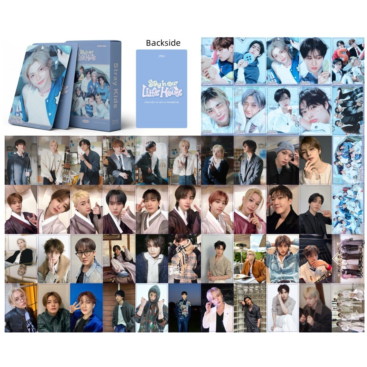 Stray kids Stay in our Little House 2026 Laser Lomo Cards