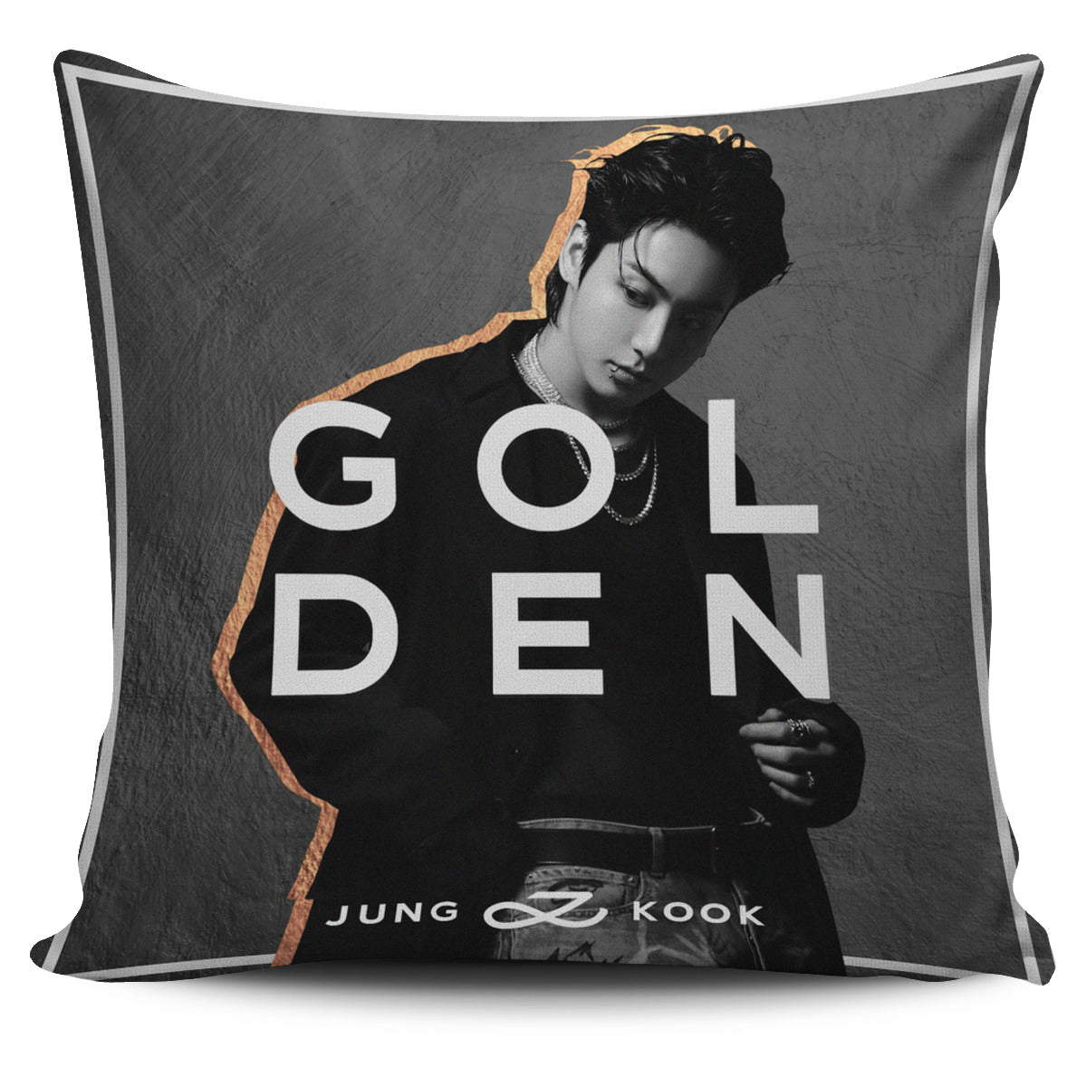 Jungkoo Golden Pillowcase