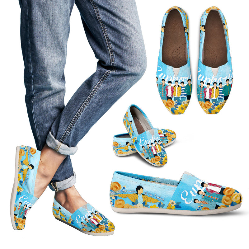 Bangtan Boys Euphoria Design Casual Shoes for Women