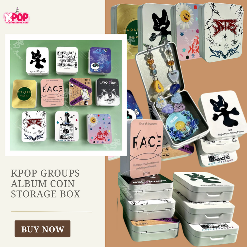 KPOP Groups Album Coin Storage Box