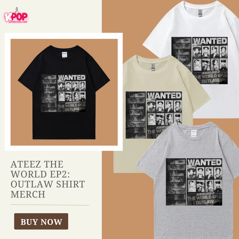 ATEEZ The World EP2: Outlaw Shirt Merch