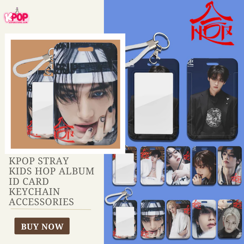 KPOP Stray Kids Hop Album ID Card Keychain Accessories