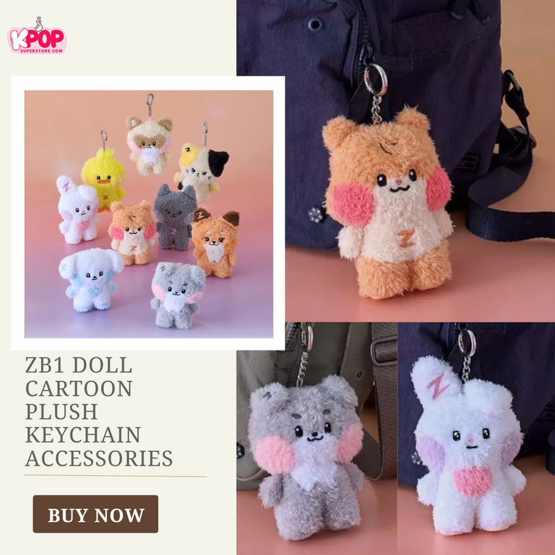 ZB1 Doll Cartoon Plush Keychain Accessories