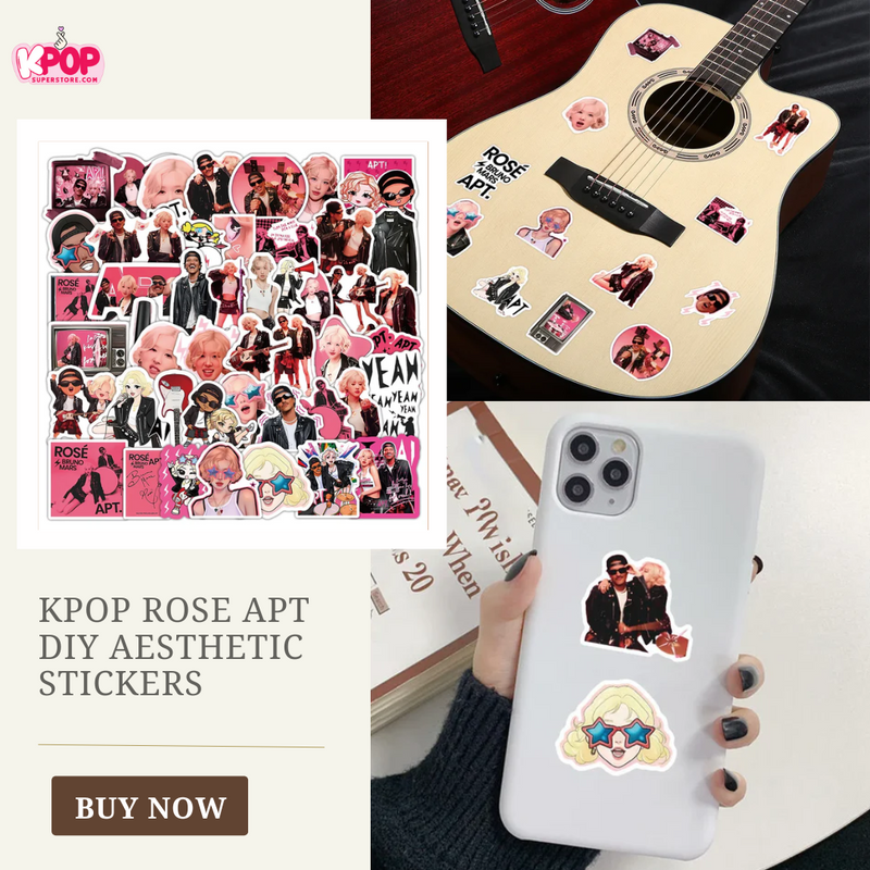 KPOP Rose APT DIY Aesthetic Stickers