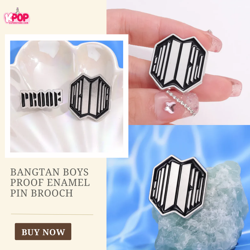 Bangtan Boys Proof Enamel Pin Brooch