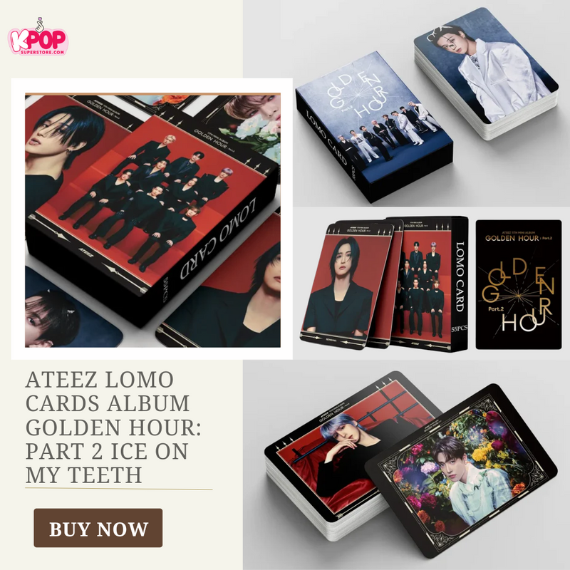 ATEEZ Lomo Cards Album Golden Hour: Part 2 Ice on My Teeth