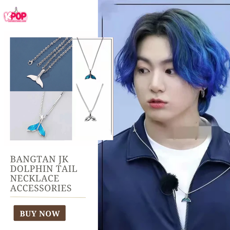 Bangtan Jk Dolphin Tail Necklace Accessories