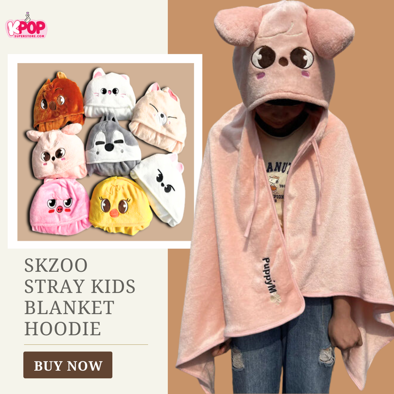 Skzoo Stray Kids Blanket Hoodie