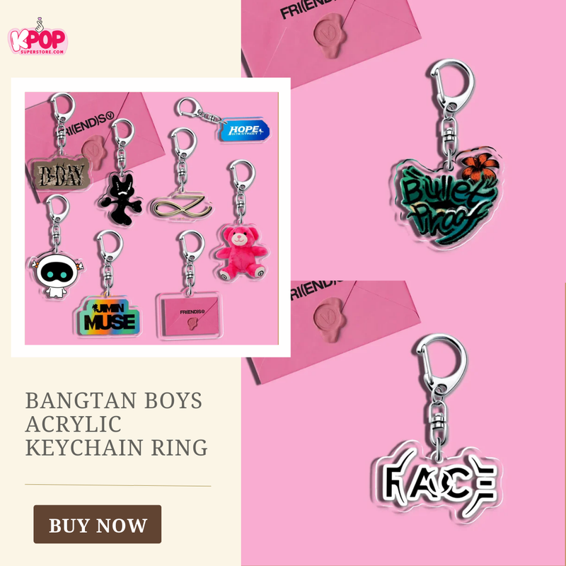 Bangtan Boys Acrylic Keychain Ring