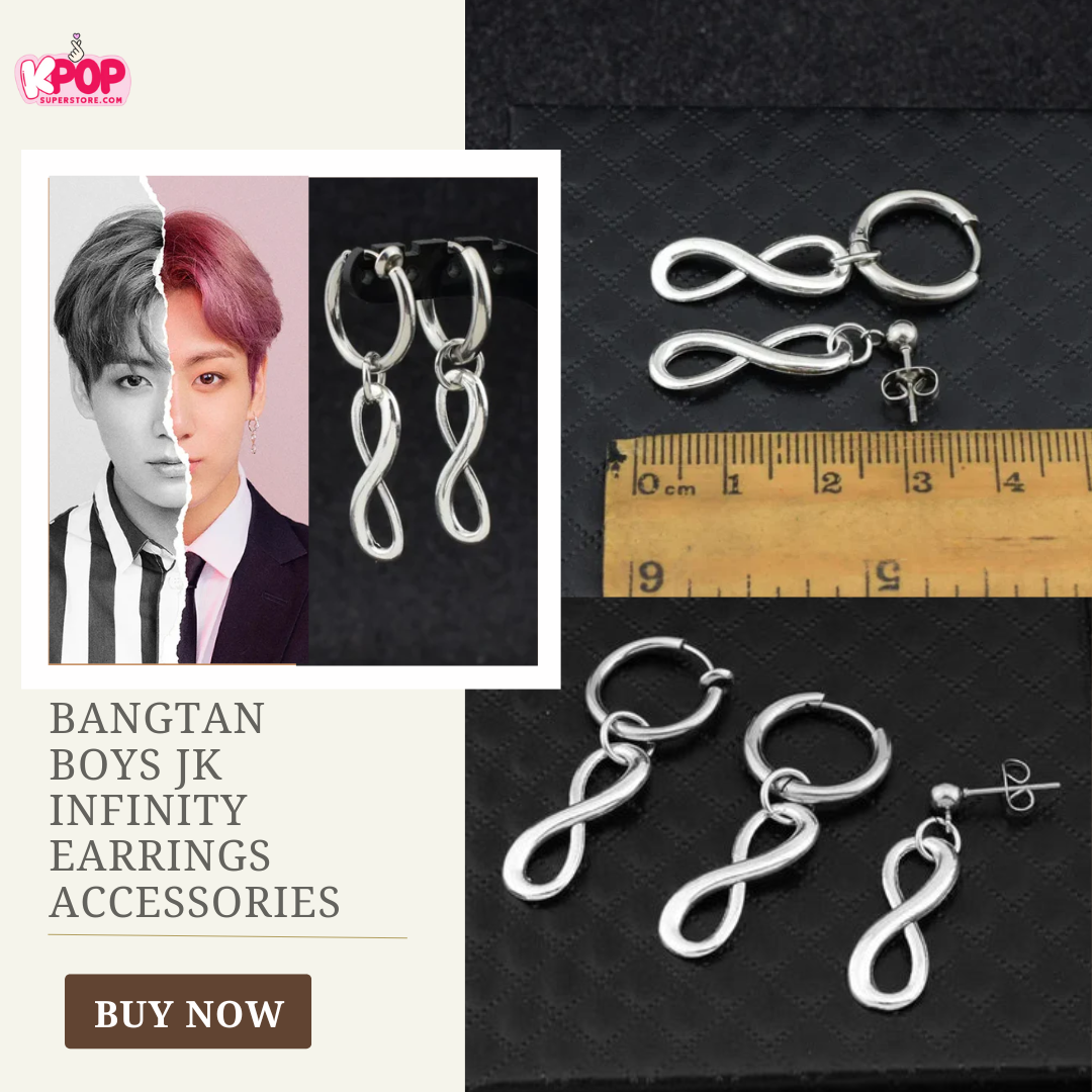 Bangtan Boys JK Infinity Earrings Accessories