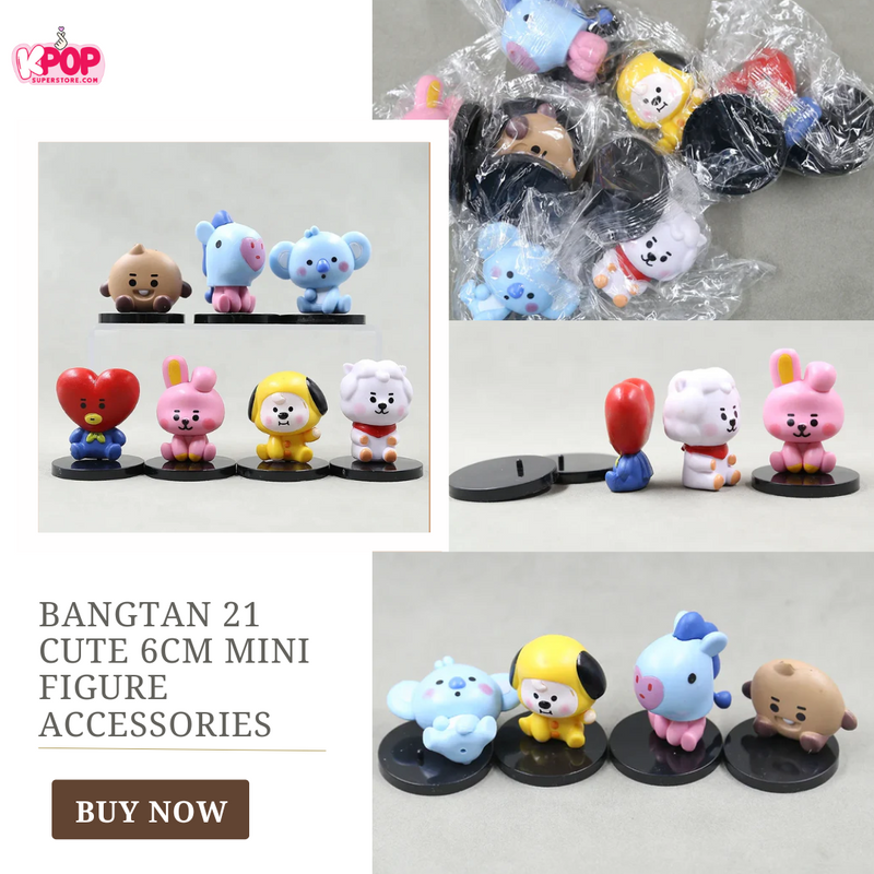 Bangtan 21 Cute 6cm Mini Figure Accessories