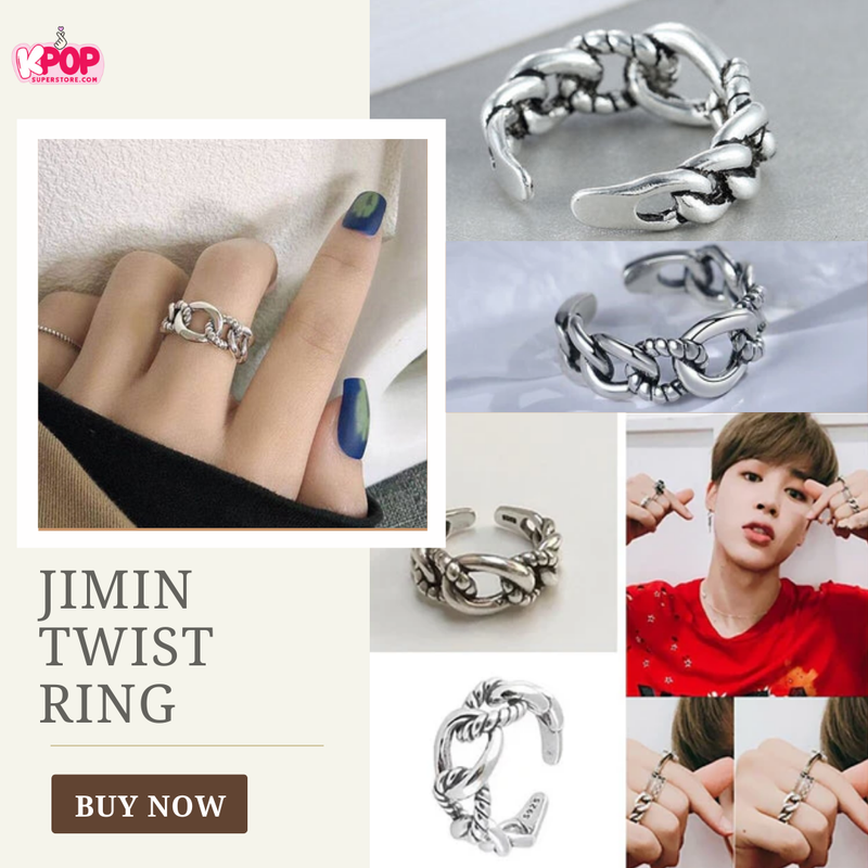 KPOP JIMIN Twist Ring