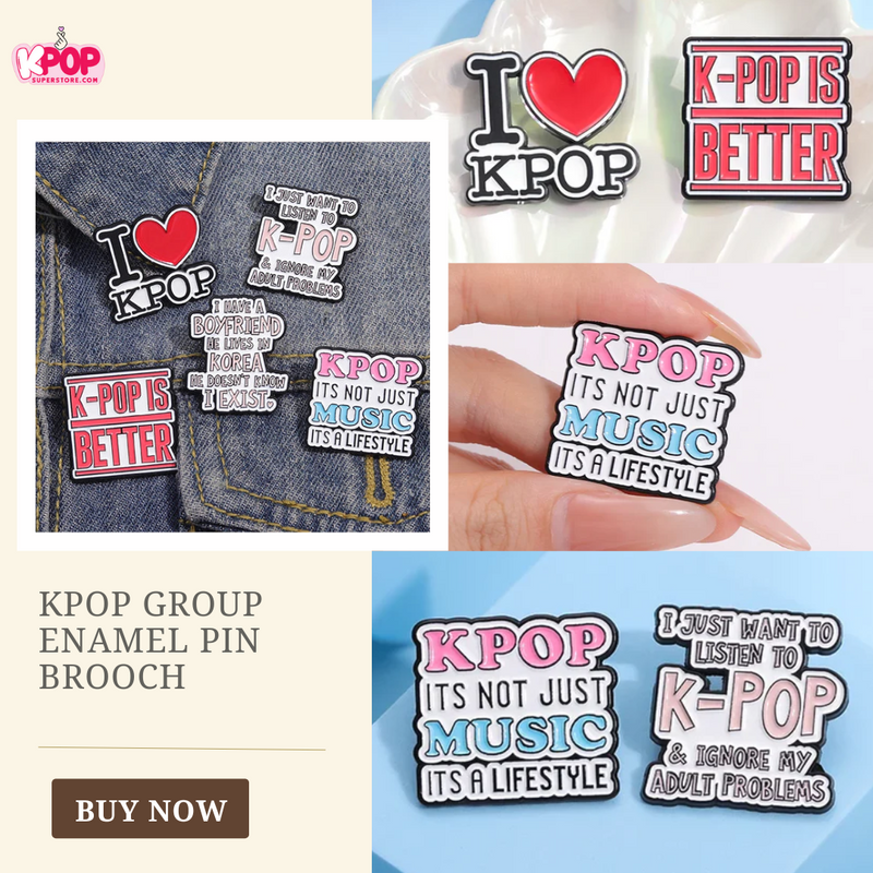 KPOP Group Enamel Pin Brooch