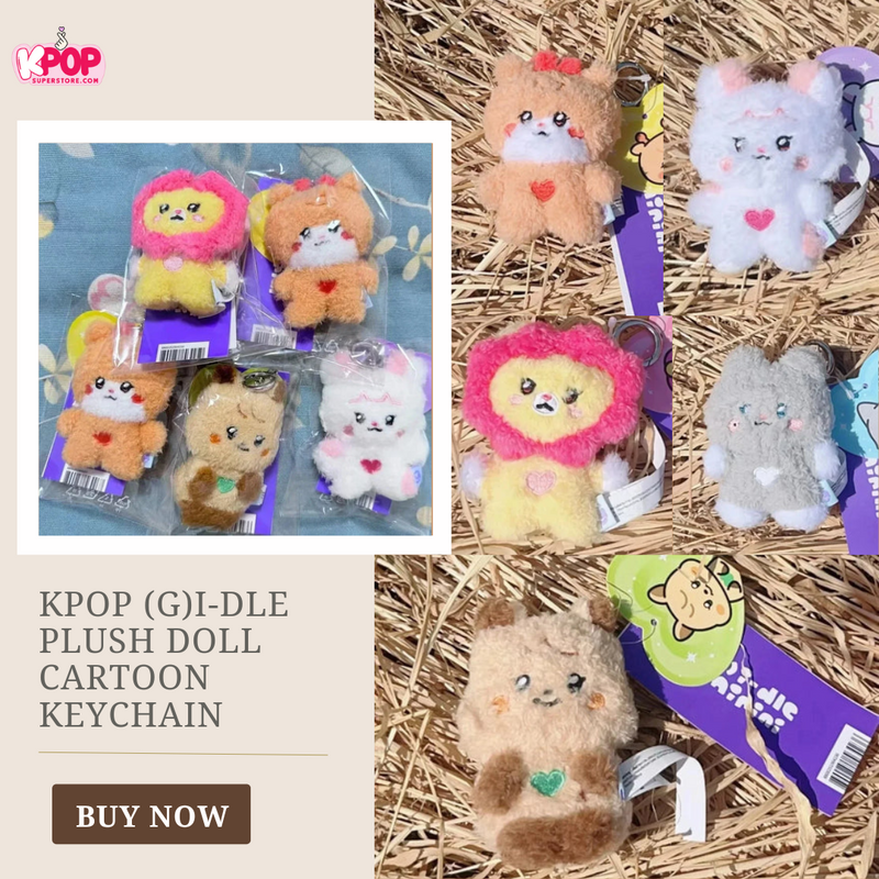 Kpop (G)I-DLE Plush Doll Cartoon Keychain