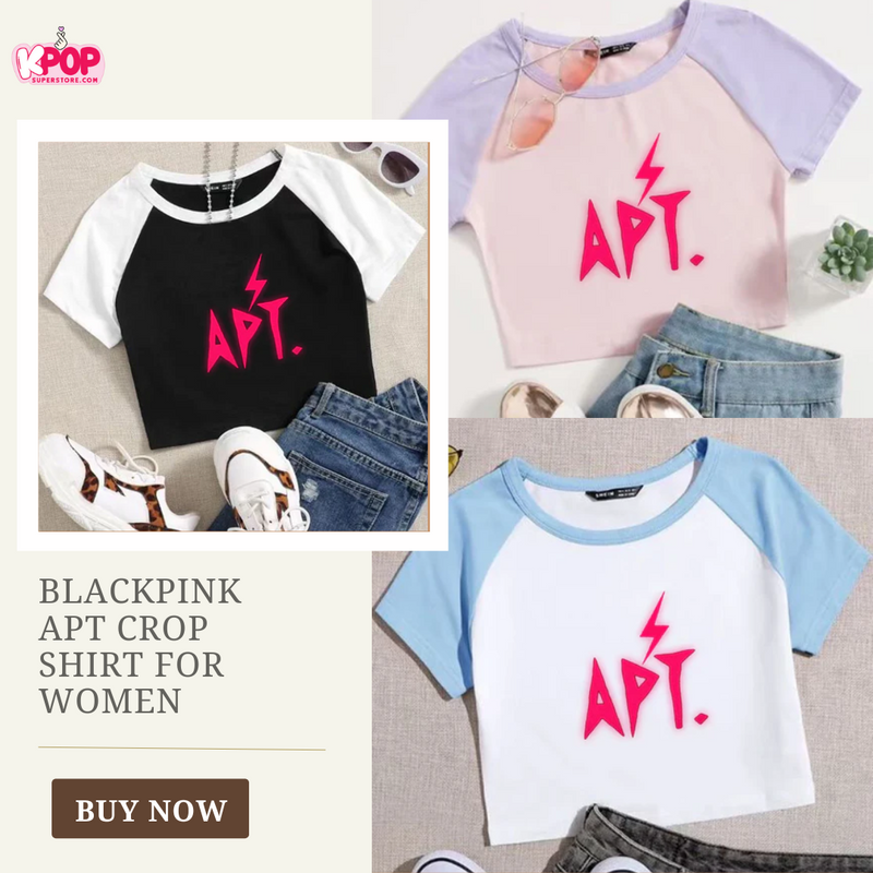 Blackpink APT Crop Shirt for Women