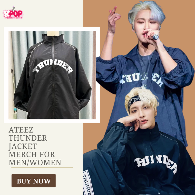 ATEEZ Thunder Jacket Merch for Men/Women