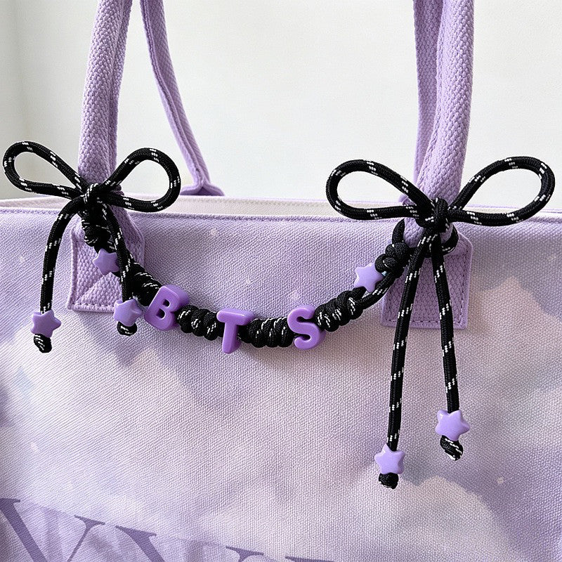 Bangtan Boys Purple Black Phone Keychain Accessories