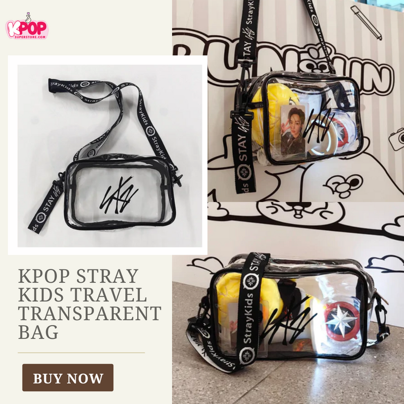 KPOP Stray Kids Travel Transparent Bag