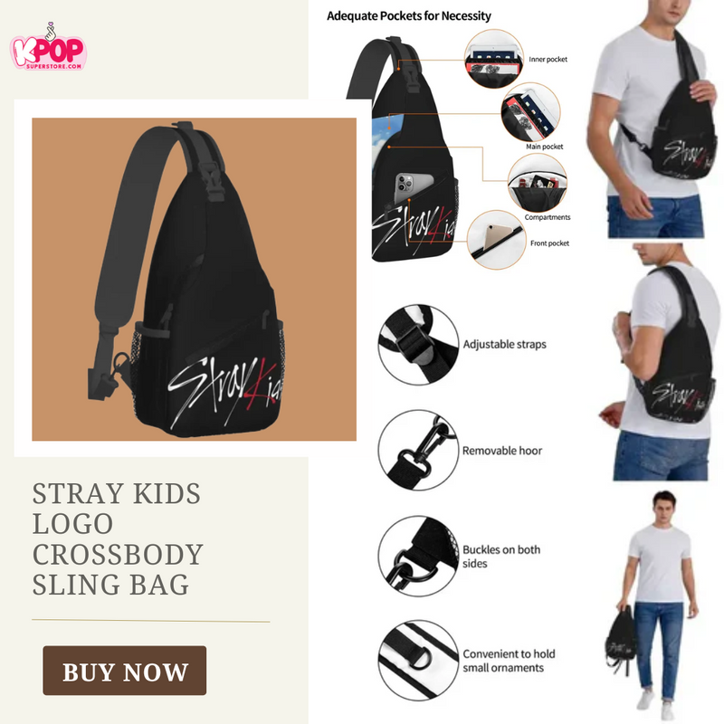 Stray Kids Logo Crossbody Sling Bag