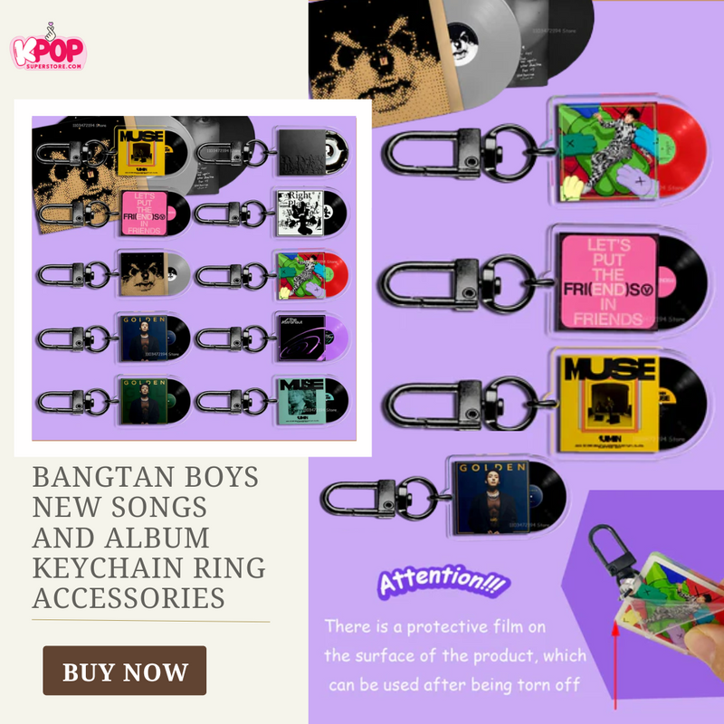 Bangtan Boys New Songs and Album Keychain Ring Accessories