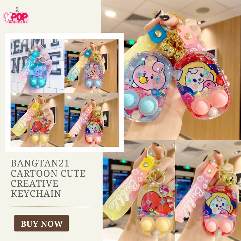 Bangtan21 Cartoon Cute  Creative Keychain