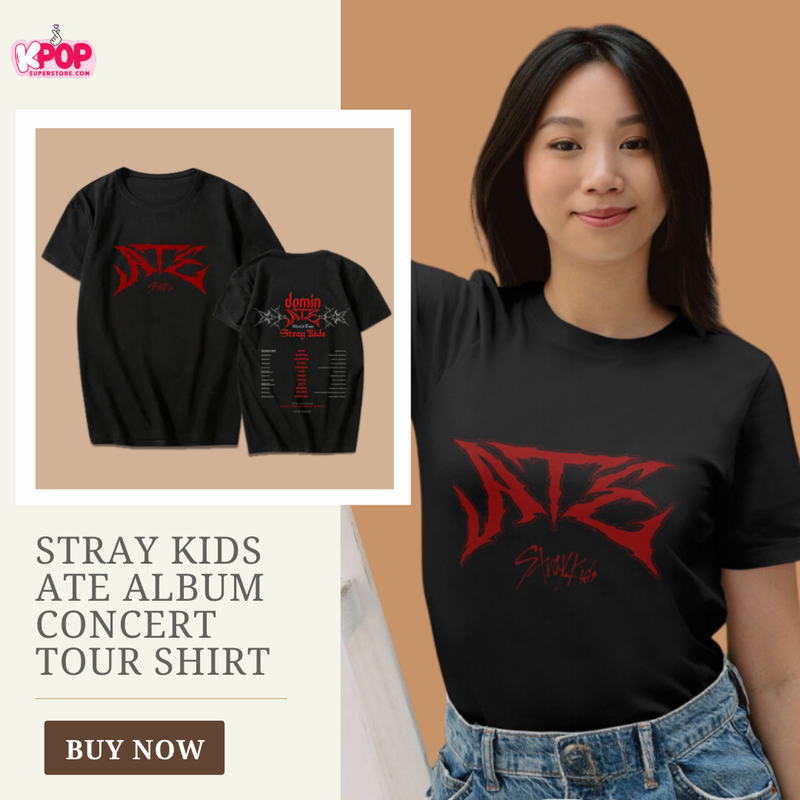 Stray Kids ATE Album Concert Tour Shirt