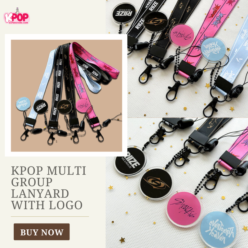 KPOP Multi Group Lanyard with Logo