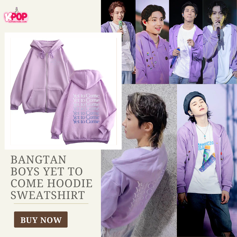 Bangtan Boys Yet to Come Hoodie Sweatshirt