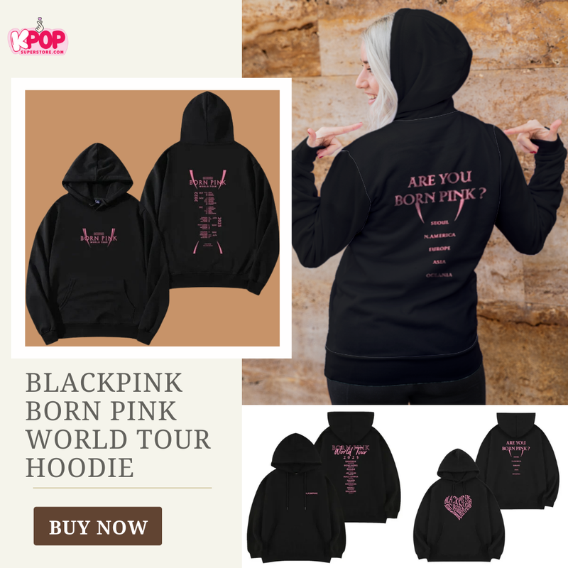 Blackpink Born Pink Worldd Tour Hoodie