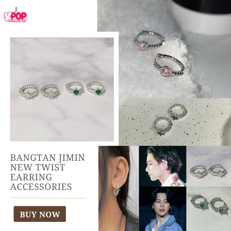 Bangtan Jimin New Twist Earring Accessories