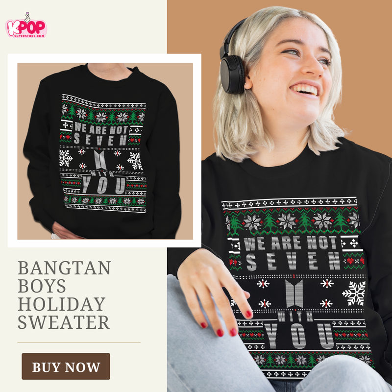 Bangtan Boys We Are Not Seven Holiday Sweater