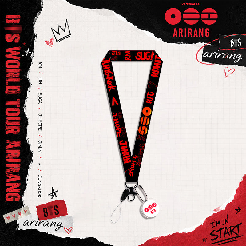 Bangtan Boys 2026 Black Arirang Lanyard Accessories