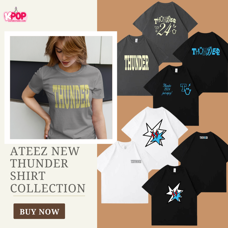 ATEEZ New Thunder Shirt Collection