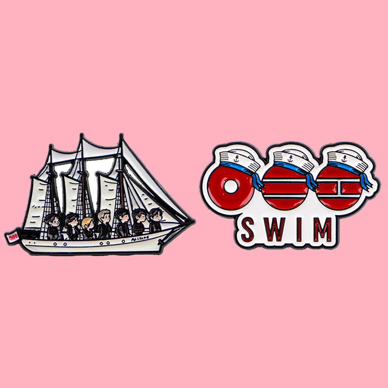 Bangtan Boys Swim 2026 Brooch Pins Accessories
