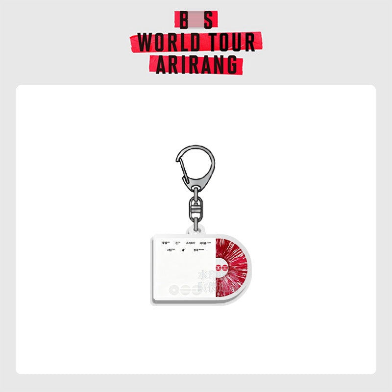 Bangtan Boys CD Red White 2026 Arirang Keychain