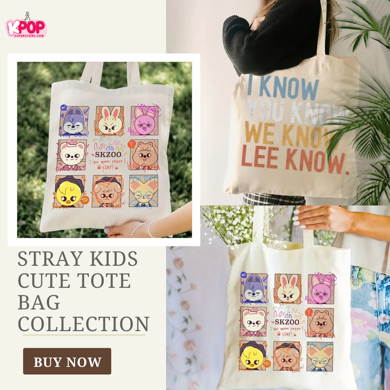 Stray Kids Cute Tote Bag Collection