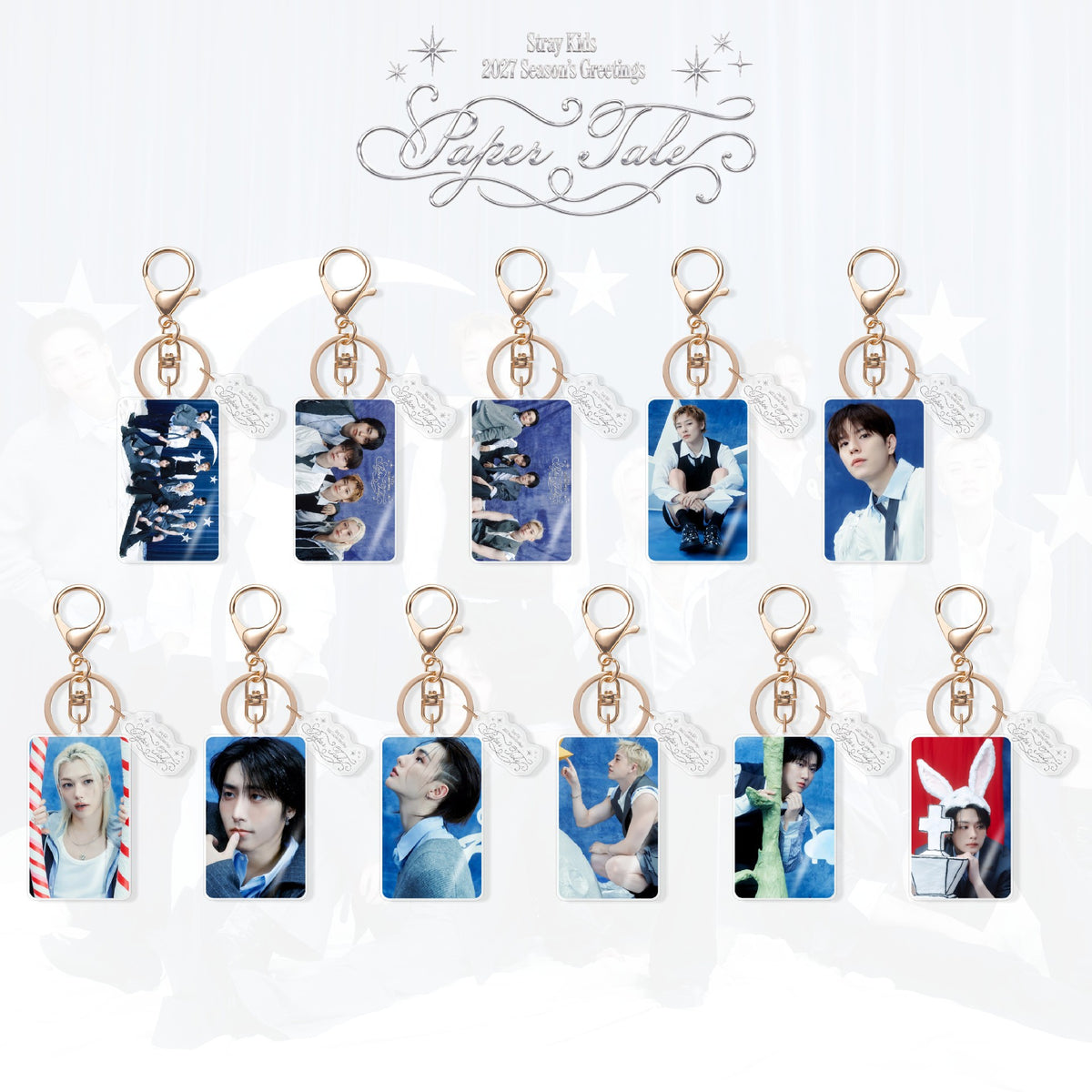Stray Kid's 2027 Season's Greetings Paper Tale Photocards