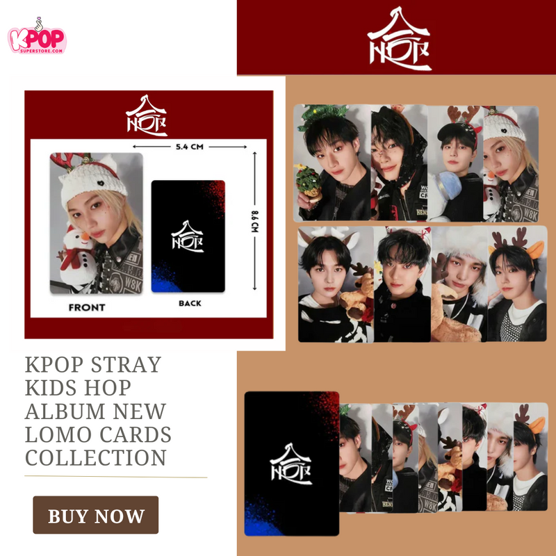 KPOP Stray Kids HOP Album New Lomo Cards Collection