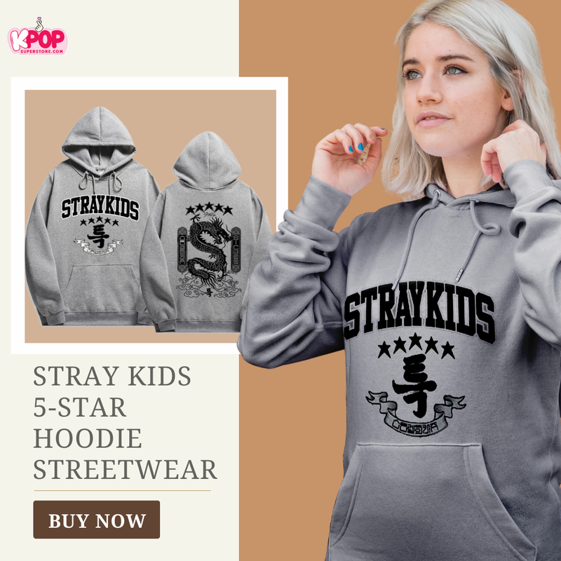 Stray Kids 5-star Hoodie Streetwear