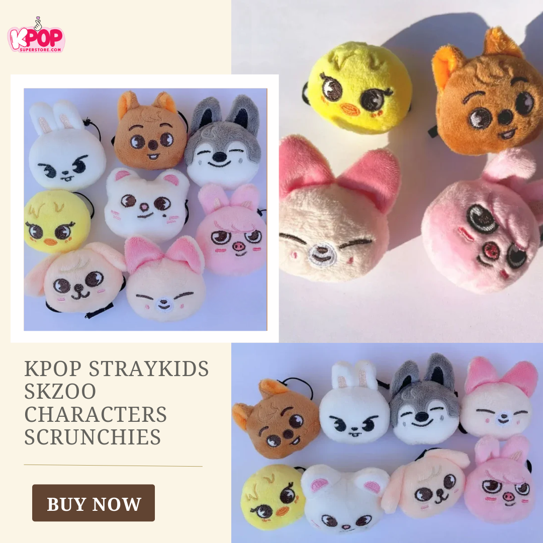 Kpop Straykids Skzoo Characters Scrunchies