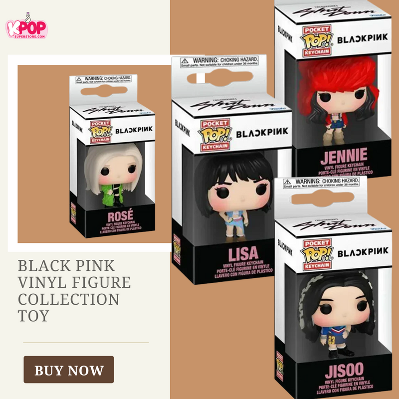 Black Pink Vinyl Figure Collection Toy