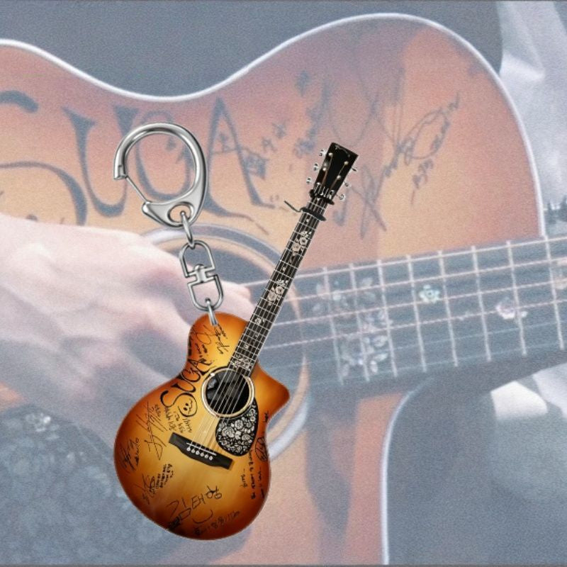 Bangtan Boys Suga Guitar Keychain Accessories