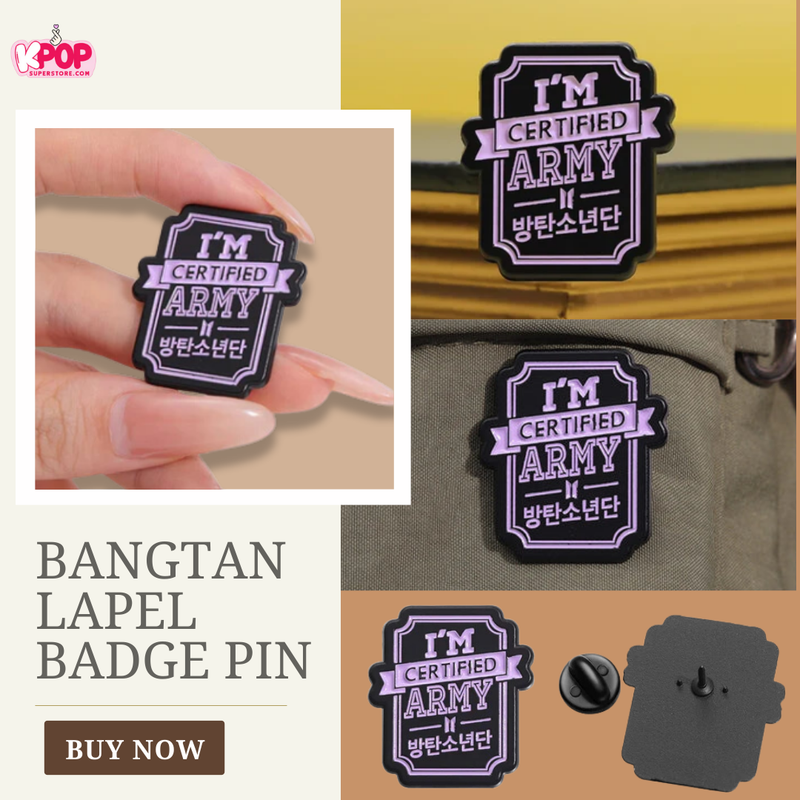 KPOP Bangtan Lapel Badge Pin